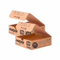 Kit Wire-o Encadernação 2X1 A4 Bronze 3/4 140fls com 72un