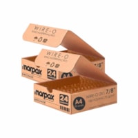 Kit Wire-o Encadernação 2X1 A4 Bronze 7/8 para 180fls 48un