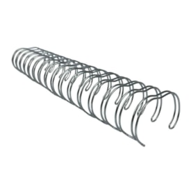 Kit Wire-o Encadernação 2X1 A4 Prata 7/8 para 180fls 48un