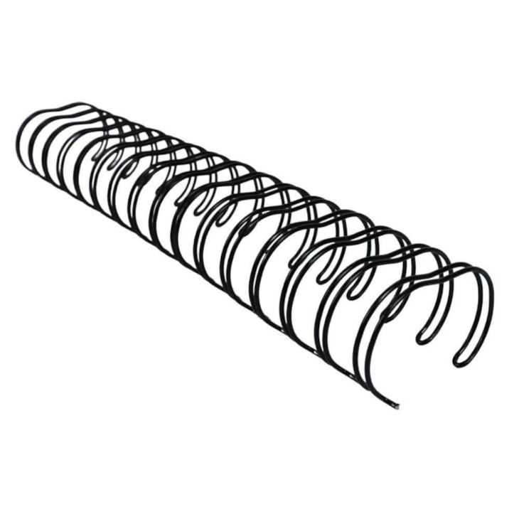 Kit Wire-o Encadernação 2X1 A4 Preto 3/4 140fls com 72un