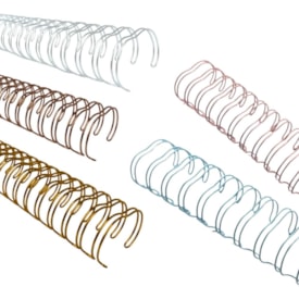 Kit Wire-o para Encadernação 2X1 A4 7/8 Colorido Marpax 20un