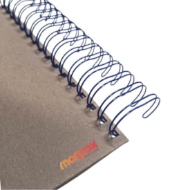 Kit Wire-o para Encadernação 2X1 A4 Azul 1
