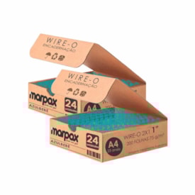 Kit Wire-o para Encadernação 2X1 A4 Azul Bebê 1