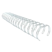 Kit Wire-o para Encadernação 2x1 A4 Branco 3/4 para 140fls 72un