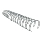 Kit Wire-o para Encadernação 2x1 A4 Prata 7/8 para 180fls 48un