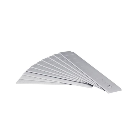 Lâmina de Estilete Estreito 9mm LM0910 BRW 10un Lâmina de Estilete Estreito 9mm LM0910 BRW 10un