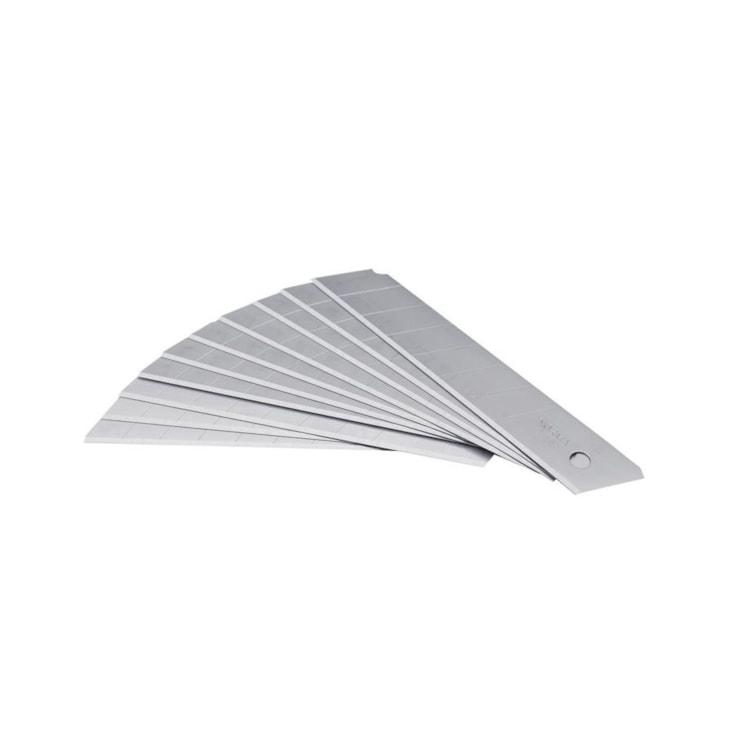 Lâmina para Estilete Largo 18mm Lm1810 BRW pacote com 10uni