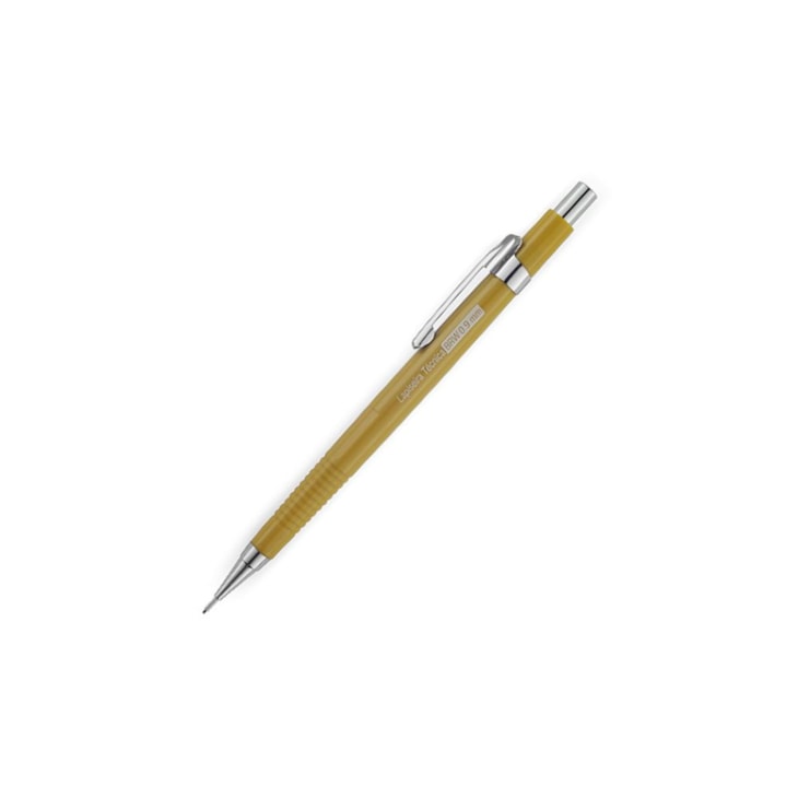Lapiseira 0.9mm técnica Amarela com Borracha BRW caixa 12un