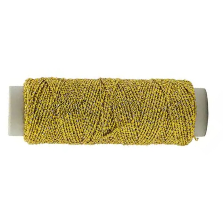 Laxtex Elástico Lastex Metalizado Dourado com 10mx10un