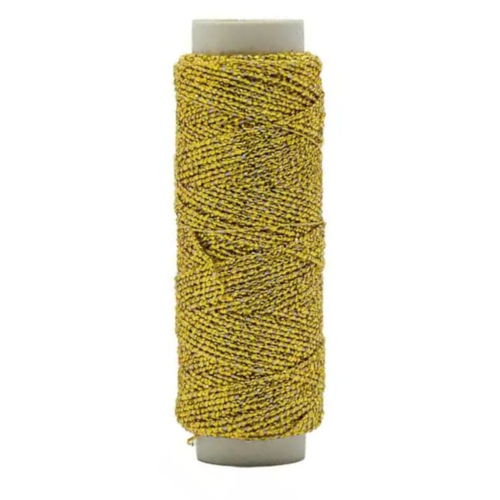 Laxtex Elástico Lastex Metalizado Dourado com 10mx10un