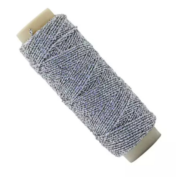 Laxtex Elástico Lastex Metalizado Prata pct com 10mx10un