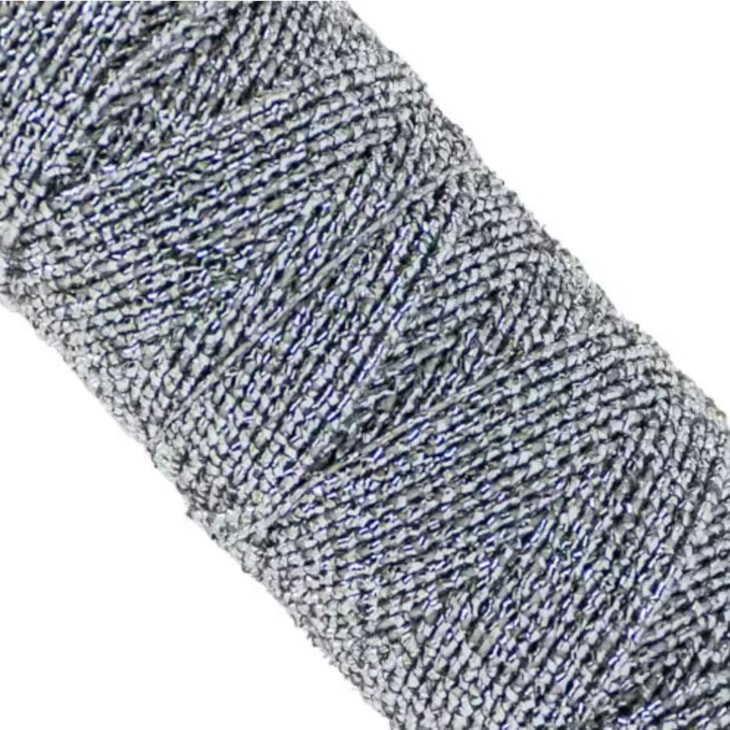 Laxtex Elástico Lastex Metalizado Prata pct com 10mx10un