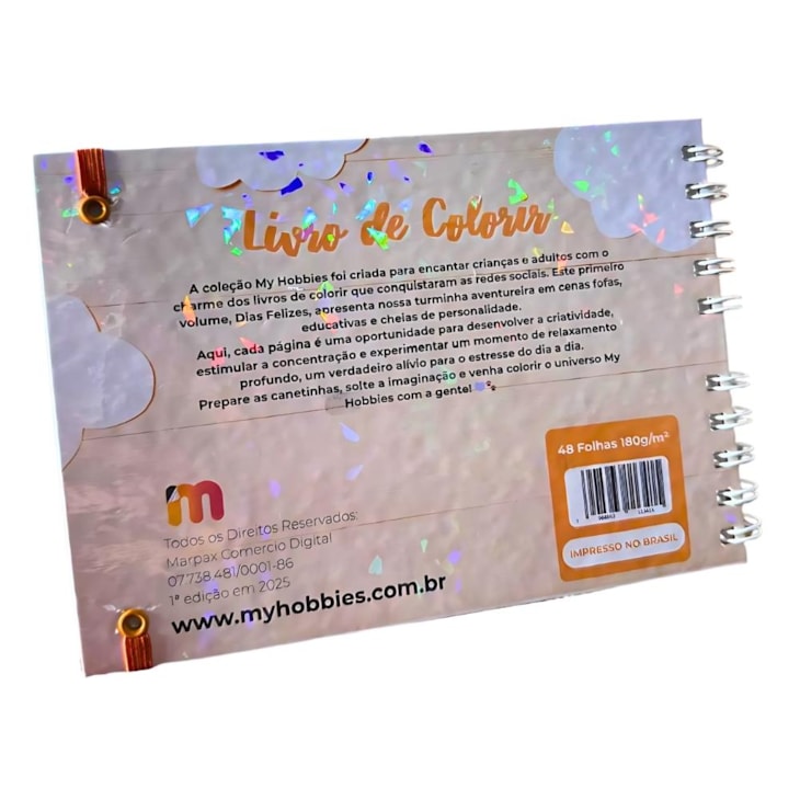 Livro de Colorir Dias Felizes My Hobbies A5 Capa Dura 48 fls