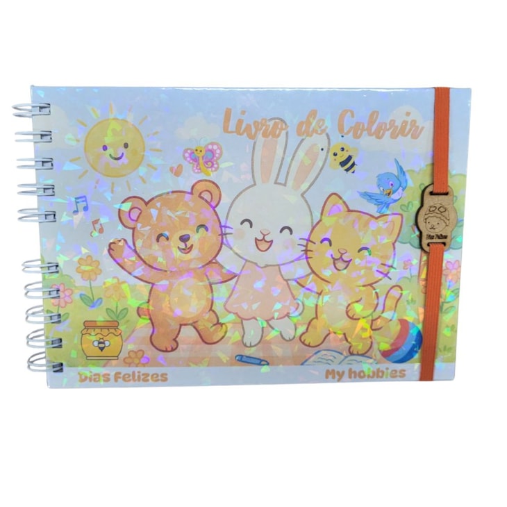 Livro de Colorir Dias Felizes My Hobbies A5 Capa Dura 48 fls