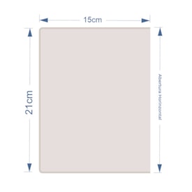 Luva Protetora para Capa de Agenda 15X21cm pct com 10un