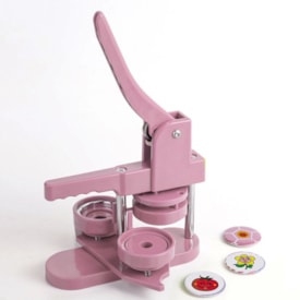 Máquina de Bottons Personalizados 32mm Rosa Marpax