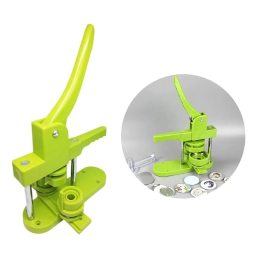 Máquina de Bottons Personalizados 32mm Verde Marpax