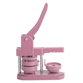 Máquina de Fazer Bottons Personalizados 32mm Cor Rosa Marpax