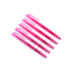 Marca Texto Rosa Fluorescente Chanfrado BRW cx com 12un