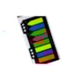 Marcador de Página Adesivo 12x44mm Neon p/ Fichario 8 Cores BRW
