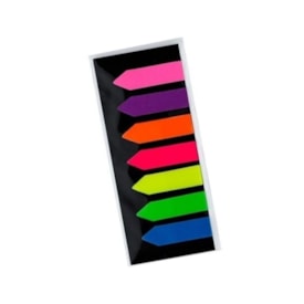 Marcador de Página Adesivo 12x44mm Neon Seta BRW 7 Cores