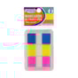 Marcador de Página Adesivo 20x44mm Flags Poá 3 Cores BRW