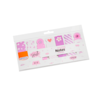 Marcador de Página Colorido 20x68mm Markers Flor  BRW 20fls