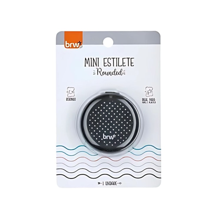 Mini Estilete Rounded Retratil Manual Cor Sortido BRW 01un