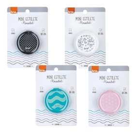 Mini Estilete Rounded Retratil Manual Cor Sortido BRW 01un