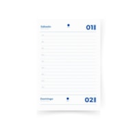 Miolo de Agenda Datado 2026 Cor Azul 176fls Marpax 01un