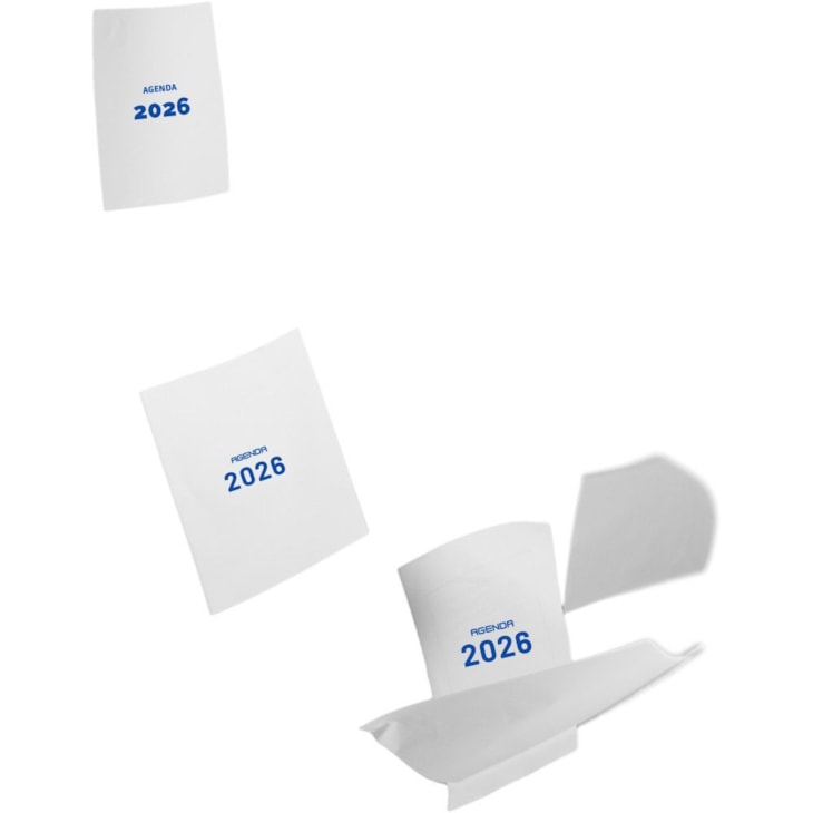 Miolo de Agenda Datado 2026 Cor Azul 176fls Marpax 01un