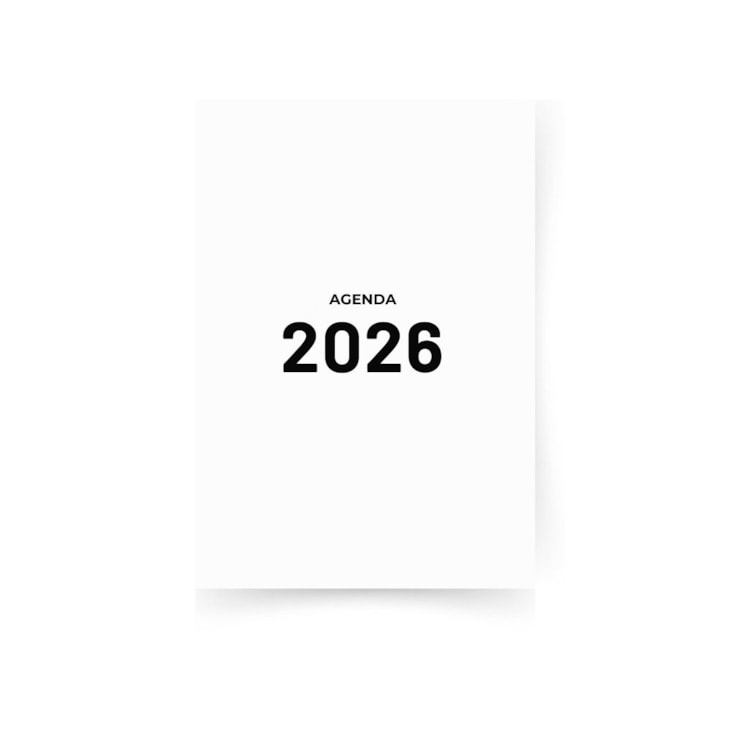Miolo de Agenda Datado 2026 Cor Cinza 176fls Marpax 01un