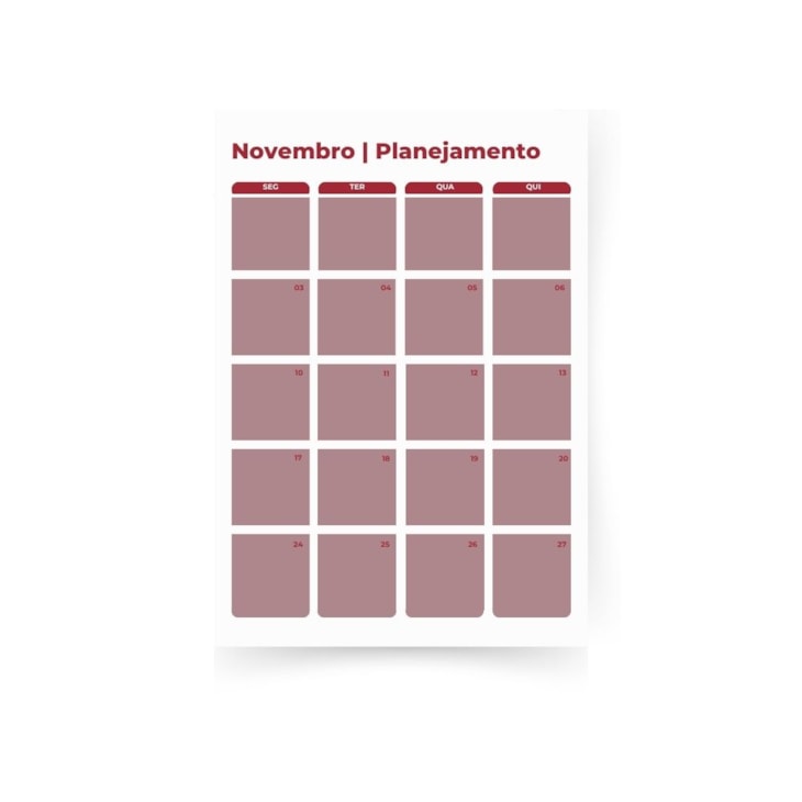 Miolo de Agenda Datado 2026 Cor Vinho 176fls Marpax 01un