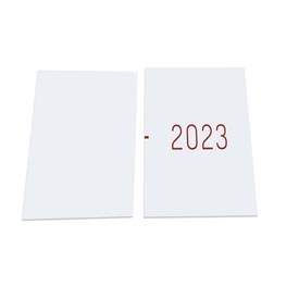 Miolo de Agenda Refilado 2023 A5 Vermelho 176 Folhas