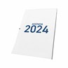 Miolo de Agenda Refilado 2024 A5 Azul 176 Folhas