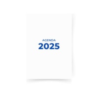 Miolo de Agenda Refilado 2025 Azul 176fls Marpax 01un