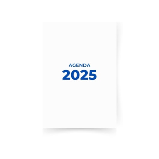 Miolo de Agenda Refilado 2025 Azul 176fls Marpax 01un