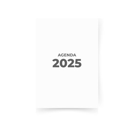 Miolo de Agenda Refilado 2025 Cinza 176fls Marpax 01un