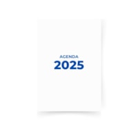 Miolo de Agenda Refilado 2025 Cor Azul 176fls Marpax 01un