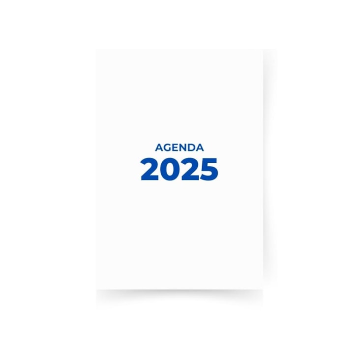 Miolo de Agenda Refilado 2025 Cor Azul 176fls Marpax 01un