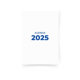 Miolo de Agenda Refilado 2025 Cor Azul 176fls Marpax 01un