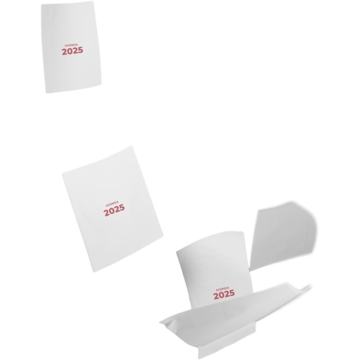 Miolo de Agenda Refilado 2025 Cor Vinho 176fls Marpax 01un