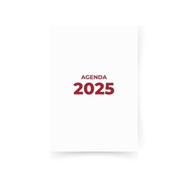 Miolo de Agenda Refilado 2025 Vinho 176fls Marpax 01un
