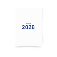 Miolo de Agenda Refilado 2026 Cor Azul 176fls Marpax 01un