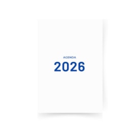 Miolo de Agenda Refilado 2026 Cor Azul 176fls Marpax 01un