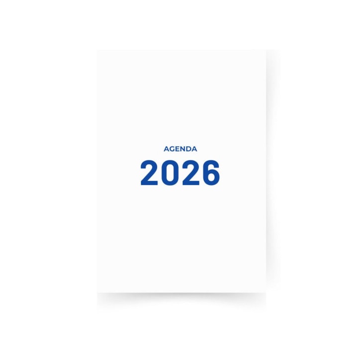 Miolo de Agenda Refilado 2026 Cor Azul 176fls Marpax 01un