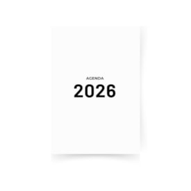 Miolo de Agenda Refilado 2026 Cor Cinza 176fls Marpax 01un
