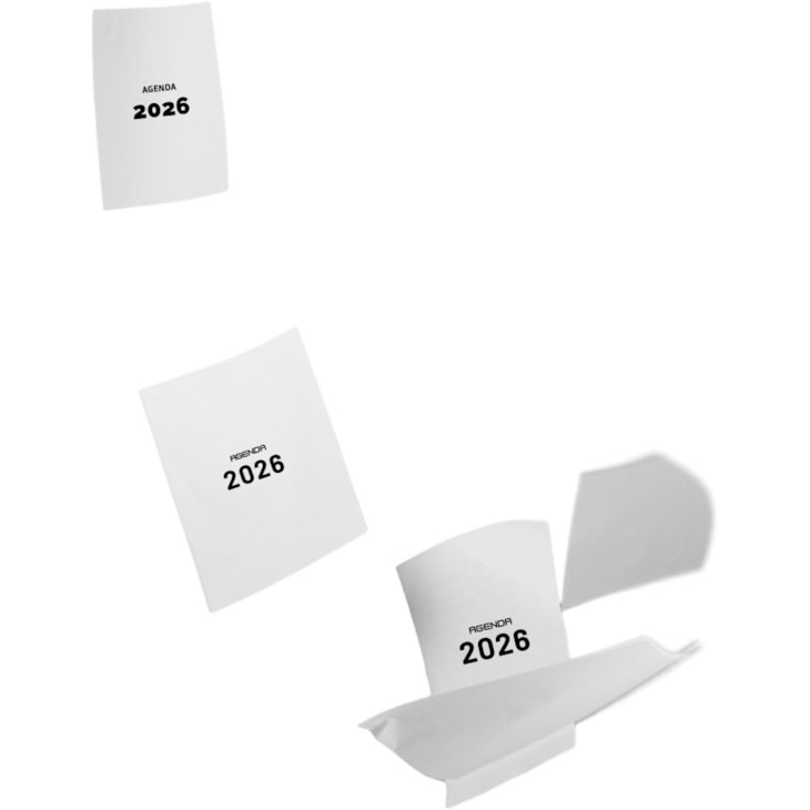 Miolo de Agenda Refilado 2026 Cor Cinza 176fls Marpax 01un