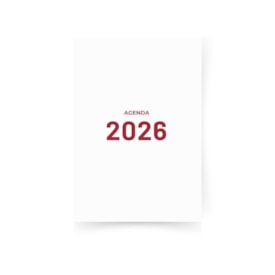 Miolo de Agenda Refilado 2026 Cor Vinho 176fls Marpax 01un