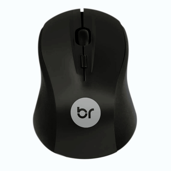 Mouse sem Fio Preto 2.4GHZ Escócia até 1000 DPI 95 Bright